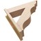 Ekena Millwork 7 1/2-in W x 28-in D x 28-in H Funston Trad Rough Cedar Woodgrain TimberThane Outlooker, Primed Tan OUTUR075X28X28FST04RCPR - alternate 6